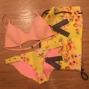 NWT Triangl Bikini Set with Travel Bag